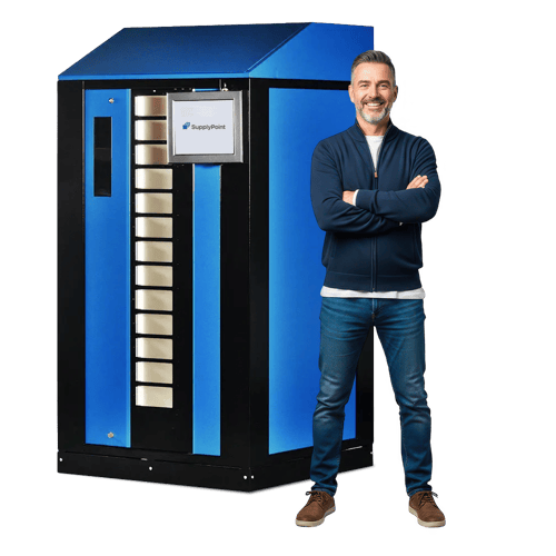 Rotopoint mit Mann