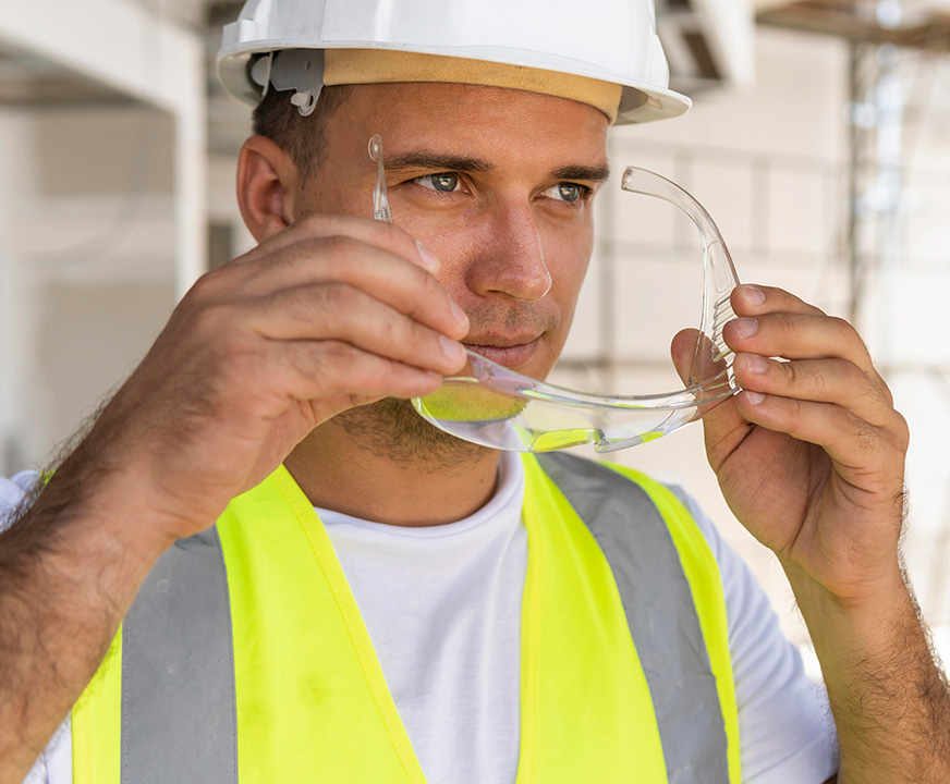 trabalhador-da-construção-civil-do-sexo-masculino-usando-equipamento-de-proteção